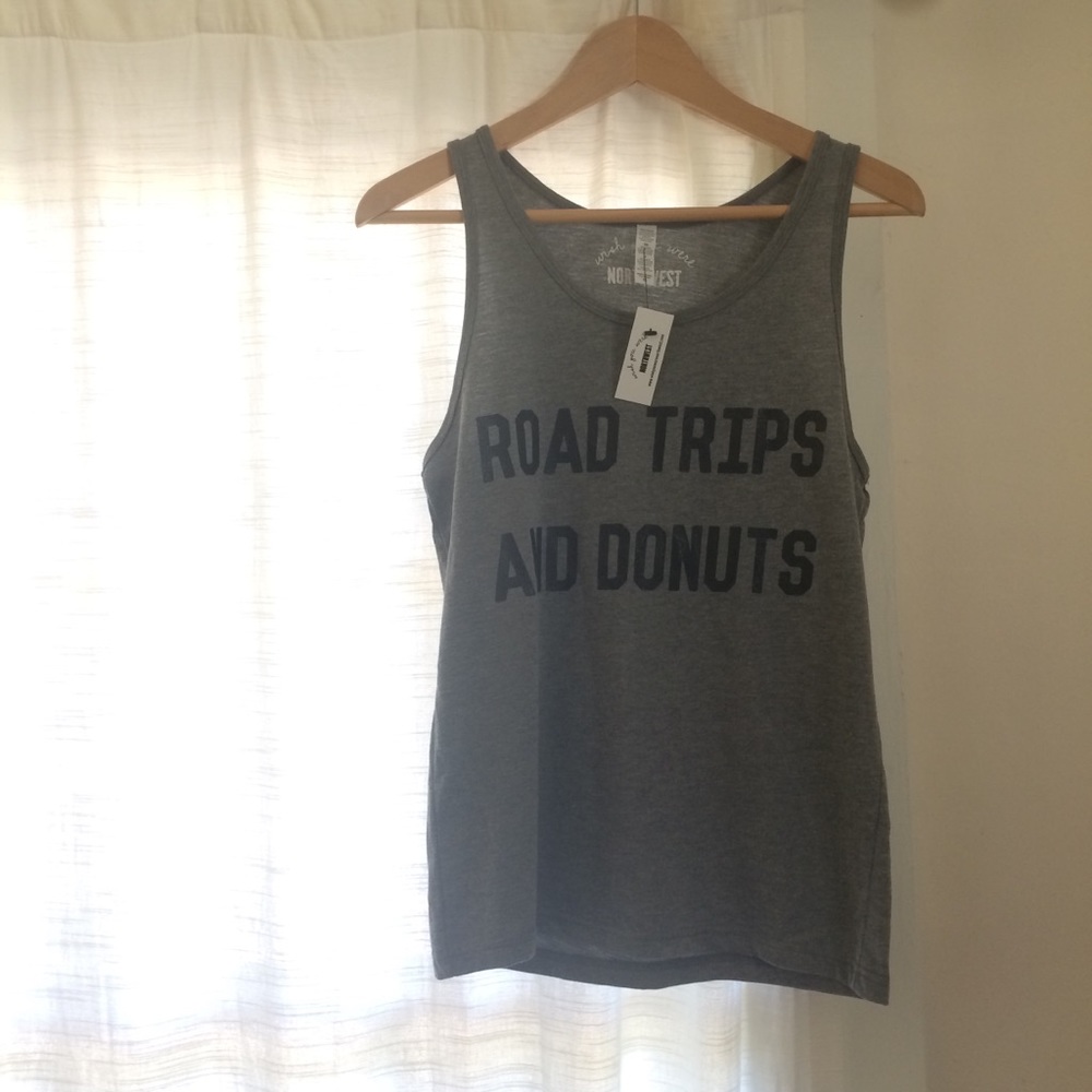 Road Trips and Donuts tank